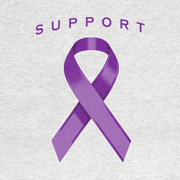 Purple Awareness Ribbon by Adatude